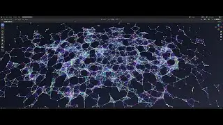 Plexus with blender geometry nodes