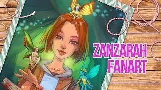 Speed Paint fanart Zanzarah: The Hidden Portal by Painterkot