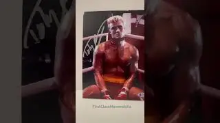Dolph Lundgren autograph photo Rocky 4 Ivan Drago 8x10"