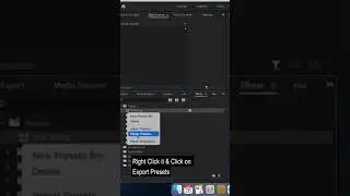 How to Export Preset ! Adobe Premiere Pro Tutorial ! Youtube Shorts
