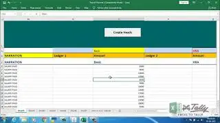 Excel to tally import Payroll Voucher data from Excel to tally software