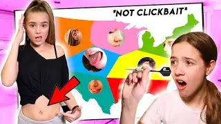 THROWING A DART AT A MAP TO CHOOSE OUR PIERCINGS *NOT CLICKBAIT*