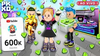 🎉 Festa 600K com Admin e Glitch no PK XD | Presente para INSCRITOS