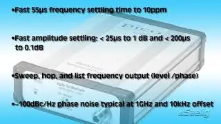 Overview of Features of the PicoSource AS108 8GHz RF Signal Generator