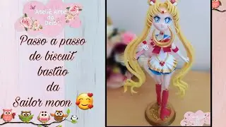 Bastão da Sailor moon em biscuit❤️❤️