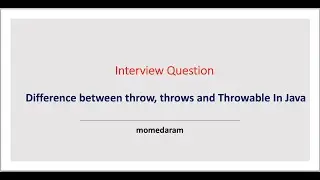 Difference between throw, throws,Throwable in java