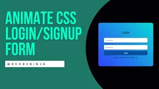 Create Animated Login & signup form | HTML | CSS | JAVASCRIPT 