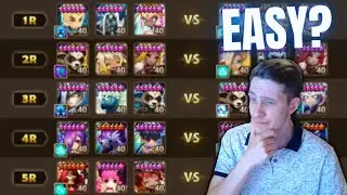USING ONE ELEMENT FOR EACH DEFENSE┃Summoners War G3 GW