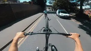 Wheelies down huge hills😮‍💨 (GO PRO POV)