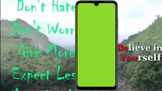 Green screen Mobile frame/no copyright