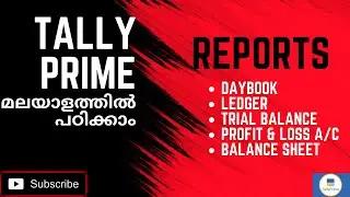 How to check reports in Tally prime | Class 7