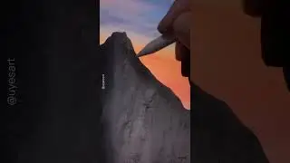simple landscape idea on iPad #shorts
