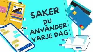 Saker du använder varje dag - Lär dig svenska / daily objects, things you use everyday
