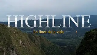 Highline, CAMINANDO por cuerda alta sobre la CASCADA del Mortiño