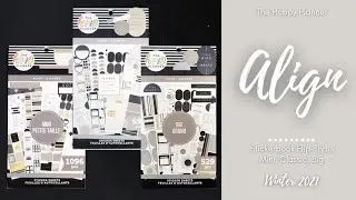 Align M-C-B | Sticker Book Flip-Thru | The Happy Planner | Winter Release 2021