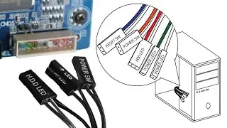 How to connect power/restart button & LED cables to your motherboard while it's inside the PC case