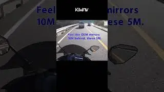 Changing stock mirrors to ViperII mirrors on Ninja 400 (Kudos to KumaX Japan)