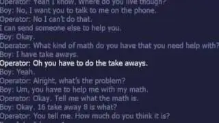 kid call 911 for help with math