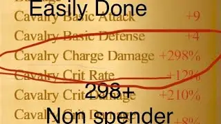 Clash of kings: How to get Max Cavalry Charge Damage!