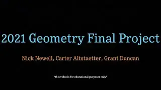 2021 Geometry Project