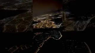Can you guess the city? night sky view #asmr #flight landing