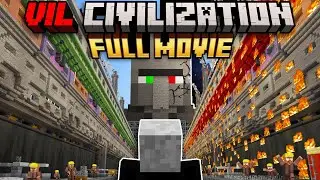 Minecraft but I survive in VILLAGER CIVILIZATION [FULL MOVIE]