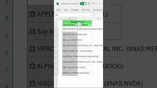 Aktien automatisch in Excel verfolgen #excel #office365