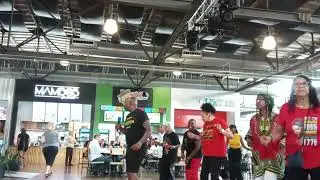 Sassy Seniors Keep On Rolling' linedance at The Amp June Birthdays