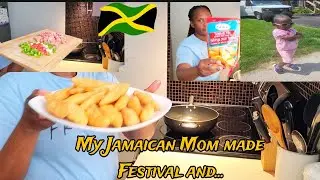 JAMAICAN FESTIVAL 🇯🇲| MY JAMAICAN MOM MADE FESTIVALS FOR ME (JAMAICAN FESTIVALS) #jamaicanfood