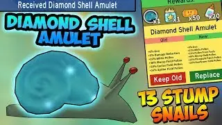 DIAMOND SHELL AMULET UNLOCKED!!! 13 Stump Snails! - Roblox Bee swarm simulator