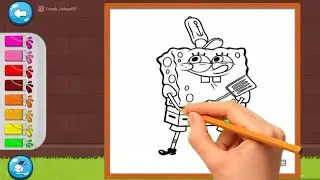 Drawing And Coloring For Kids With Spongebob