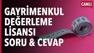 🔴  Üniversite Adayları Özel: Gayrimenkul Değerleme.. Canlı Yayın #18