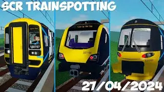 Trains At Edgemead 27/04/2024 - SCR Trainspotting - Roblox Stepford County Railway