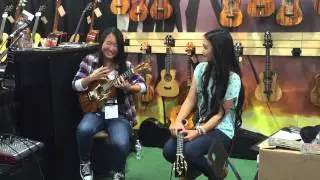 While My Guitar Gently Weeps (Jake Shimabukuro Version) Covered by Lise at 2015 NAMM Show