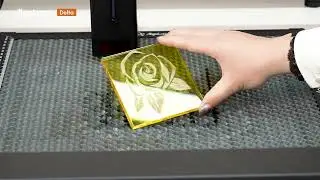 Algolaser  Delta 40W gravure acrylique  transparent