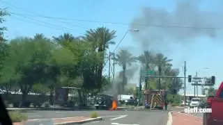 VW Bus Fire