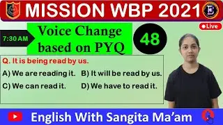 Voice Change Practice Set- 1 || Active and Passive Voice || English With Sangita Ma'am ||