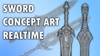 Concept Art: Sword Design in Real time easy