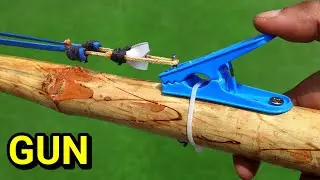 Whatsapp - 7266806770 How to make bamboo slingshot gun | Homemade bamboo slingshot gun