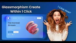 How to Create Glassmorphism | Within 1 Click | #designer #glassmorphism #ui #uidesign #uiux #adobexd