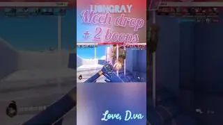 Dva mech drop kill + 2k boop! #overwatch2 #dva #gaming #fps #xbox #gamingvideos #videogames #boop