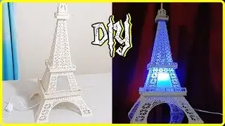 Aprenda fazer uma luminária de pvc Torre Eiffel parte 2