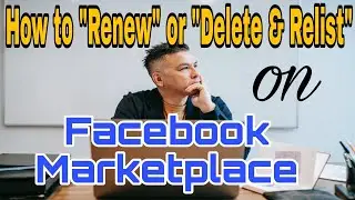 How to Renew All Your Listings on Facebook Marketplace | How delete & relist on Facebook Marketplace