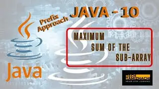 Sum of the Sub-Array using Optimized approach | Prefix Sum Approach #dsa #array #tamil #algorithm