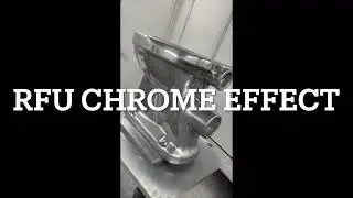 RFU Chrome effect over ceramic toilet