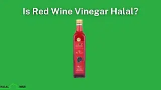 Is Red Wine Vinegar Halal In Islam?