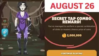 August 26 memeFi coin secret code daily combo today