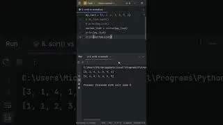 sort() vs sorted()