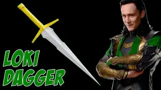 DIY Origami LOKI DAGGER || How to make paper LOKI KNIFE