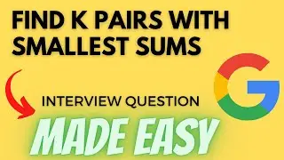 Find K Pairs with Smallest Sums - Leetcode 373 - Python